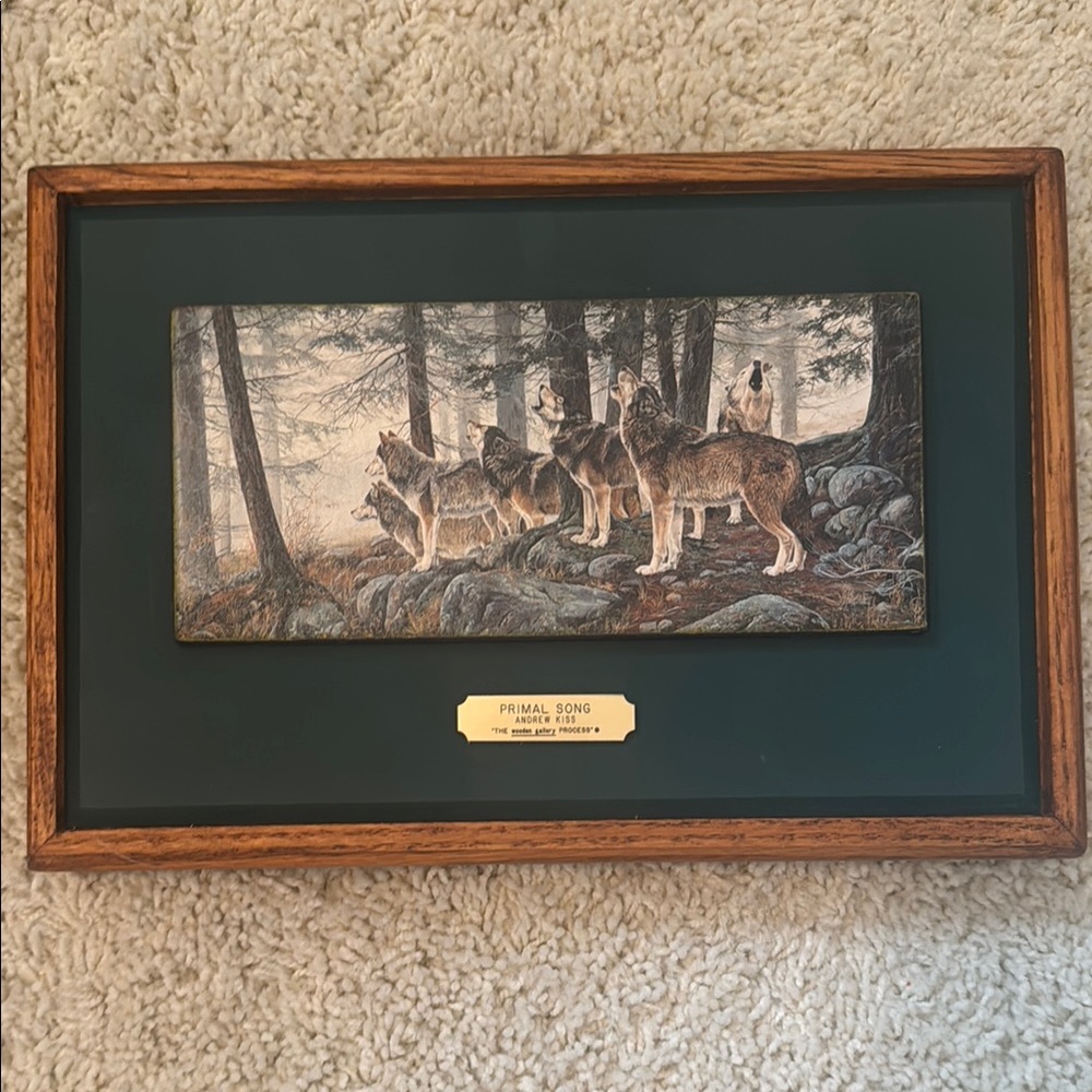 Framed Wolf Art Print